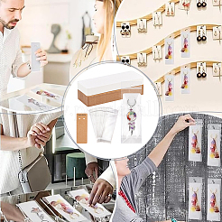 100 шт. 2-х цветные прямоугольные бумажные брелки для карточек-дисплеев CDIS-PH0001-60