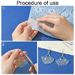 Набор для изготовления ювелирных изделий из серег с листьями и цветами своими руками DIY-YW0009-39