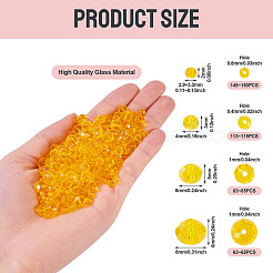 4 прядь 4 вида стеклянных бусин&nbsp;EGLA-TA0012-97D