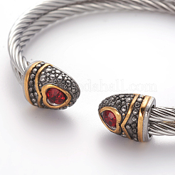 Браслеты-манжеты из нержавеющей стали 304&nbsp;BJEW-L642-03