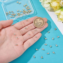 60 шт. латунные подвески со стразами KK-ME0002-96