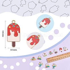 Подвески из сплава эмали 20шт 10 стиля&nbsp;ENAM-SZ0003-28