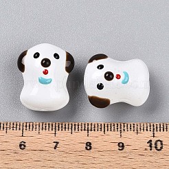 Эмалевые бусины ручной работы в технике лэмпворк LAMP-N029-02G