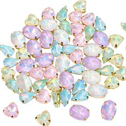 60 шт. 6 стиля пришивные стразы из цинкового сплава&nbsp;FIND-CY0001-07