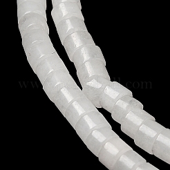 Natürliche weiße Jade perlen Stränge&nbsp;G-E612-A09