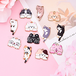 12шт 12 стиля подвески из сплава с эмалью&nbsp;FIND-YW0006-62