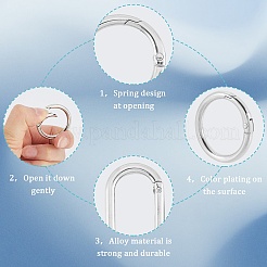 24шт 6 стиля пружинные кольца из цинкового сплава FIND-SP0001-11