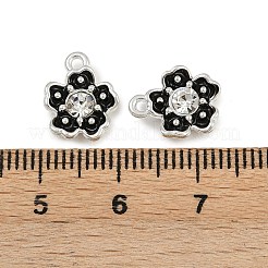 Emaille-Legierung mit Kristall-Strass-Anhängern&nbsp;LS-FIND-G093-01P-04