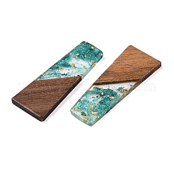 Подвески из непрозрачной смолы и ореха RESI-T058-04L