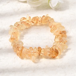 Bracelets extensibles en perles de citrine naturelle chauffées&nbsp;GG-CBA0FEA-01B
