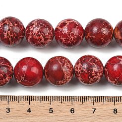 Colliers de perles de jaspe impérial naturel teinté&nbsp;GG-CBAF9E5-A01-14mm-D