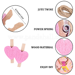 50 шт. деревянные зажимы-гвоздики&nbsp;DIY-CP0012-84B