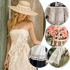 5 ярд хлопкового кружева с кисточками&nbsp;OCOR-PH0007-58