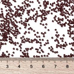 MIYUKIラウンドロカイユビーズ  日本製シードビーズ  （rr419)不透明な赤茶色  15/0  1.5mm  穴：0.7mm  約5555PCS /ボトル  10 G /ボトル&nbsp;SEED-JP0010-RR0419