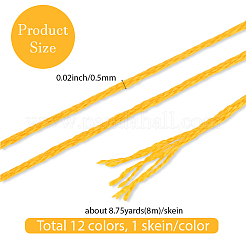 6-слойная полиэфирная нить для вышивания OCOR-WH20074-01A-05