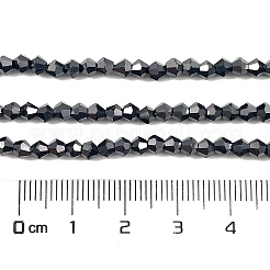 Transparent galvanisieren Glasperlen Stränge&nbsp;LS-EGLA-A039-T3mm-UA13