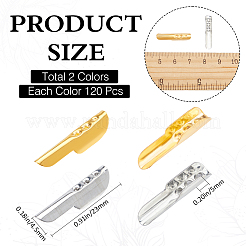 240 шт. 2-х цветные железные концы шнура&nbsp;FIND-GF0006-96