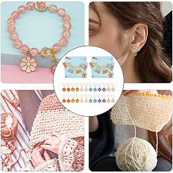 12 pz 6 colori in lega smaltata margherita fiore charms marcatori punto di chiusura&nbsp;HJEW-PH01644
