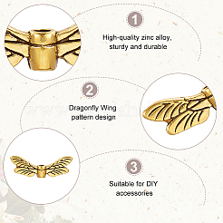 80 шт. 2 цвета бусины из сплава в тибетском стиле&nbsp;FIND-GO0001-64