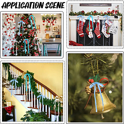 30шт. 3-х цветный бархатный бант AJEW-CN0003-72A