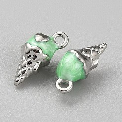 Pendentifs émail en alliage de zinc&nbsp;PALLOY-WH0048-39P-02