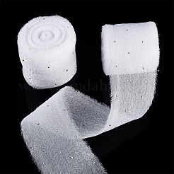 2 rouleau de ruban en polyester thermocollant à strass et bords francs&nbsp;OCOR-TA0003-95H