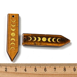 Подвески с фазами Луны и натуральным смешанным камнем&nbsp;G-C145-01