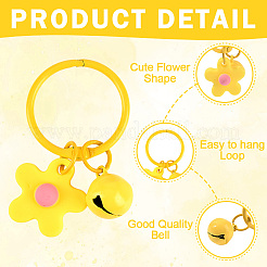 9 шт. 9-х цветные подвесные украшения из смолы-цветка&nbsp;HJEW-SP0001-27