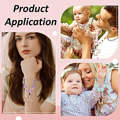 6 шт. подвесные украшения из силикона и дерева&nbsp;HJEW-BC00073