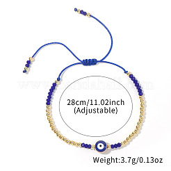 4шт регулируемый набор из стеклянных плетеных бусин от сглаза для женщин ZW1974-5