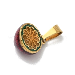 Подвески в виде фруктов и овощей из нержавеющей стали 304 с эмалированным покрытием&nbsp;STAS-F336-02K-G