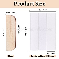 15 plaque de montage en bois personnalisée&nbsp;DIY-CP0007-65