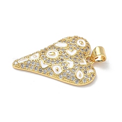 Латунные микро проложить кубического циркония подвески KK-P330-08B-G02