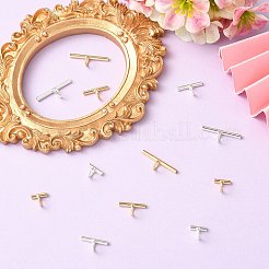 12 шт. 6 стиля латунных трубчатых дужек&nbsp;DIY-CJ0003-03