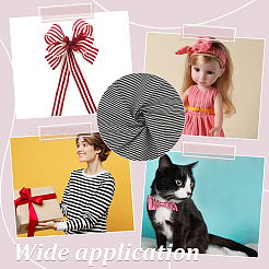 1 шт. хлопчатобумажной ткани с полосатым узором&nbsp;DIY-DR0002-62