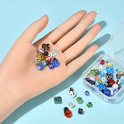 61шт 8 стиля ручной работы бусины лэмпворк LAMP-YW0001-05