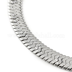 Bracelet à chaîne à chevrons en acier inoxydable 304 anti-ternissement&nbsp;BJEW-D028-02A-04P