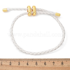 Кожаные браслеты плетеного шнура BJEW-G675-06G-06