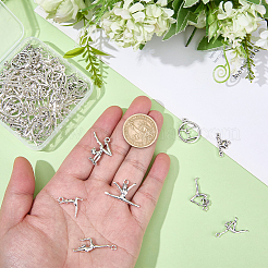80 pendentif en alliage de style tibétain sur le thème du sport&nbsp;FIND-BM0001-59