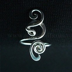 Регулируемые длинные кольца для пальцев ног из латунной витой проволоки в стиле бохо FS-WGE7B88-01