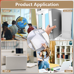 Пластиковые индексные листы-разделители для блокнотов с дисками&nbsp;AJEW-WH0270-720A