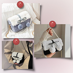 6 Stück 6 Farben Kunstleder Bowknot Zubehör&nbsp;DIY-CL0001-64