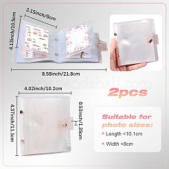2 Stück PVC-Mini-Fotokartenhalterbuch&nbsp;AJEW-SP0002-20B-06
