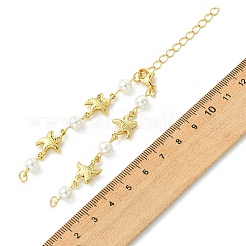 4 Stück Armband aus Edelstahl 304 mit 4 verschiedenen Meeresmotiven (Gliederkette)&nbsp;AJEW-JB01627