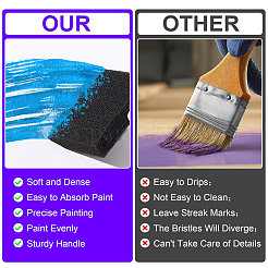 4 шт. губчатая черта с деревянной ручкой DIY-WH20007-70