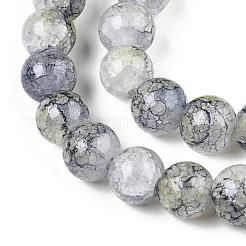 Выпечки окрашенные нити шарик хруст стекла DGLA-Q023-8mm-YS75-A