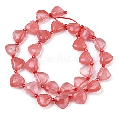 Вишневого кварца стеклянные бусы пряди&nbsp;G-NH0069-A06