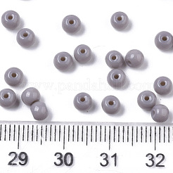 Непрозрачные цвета стеклянные бусины&nbsp;SEED-S040-01A-09