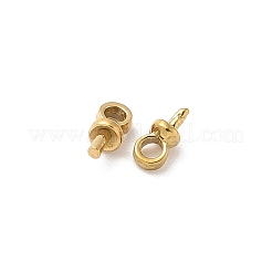304 Edelstahl Cup Perle Peg Bails Pin Anhänger&nbsp;STAS-L300-004A-G