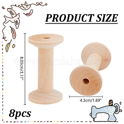 Катушки с деревянными нитками TOOL-WH0155-140